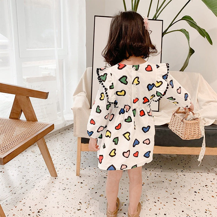 Ju Ju Jam cheerful multicolor heart dress for girls – perfect for parties