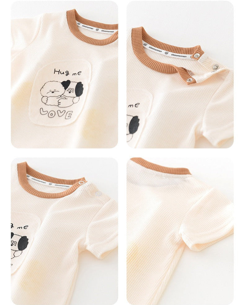 Ju Ju Jam Infant Romper – Hug Me Love Printed Outfit for Boys and Girls