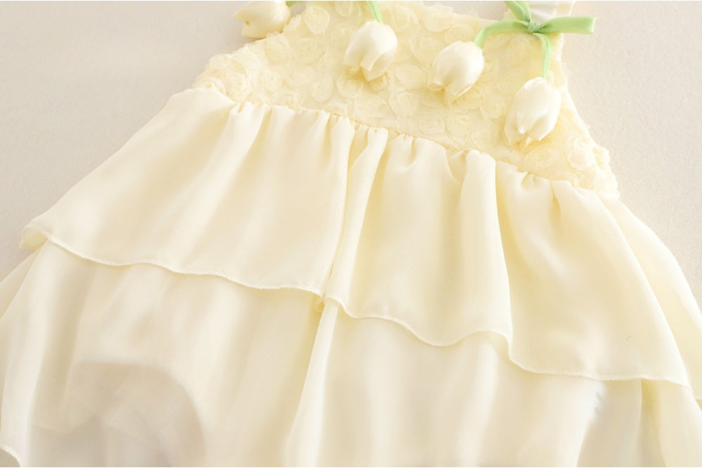 Adorable tulip skirt romper for baby girls – Ivy Demure by Ju Ju Jam