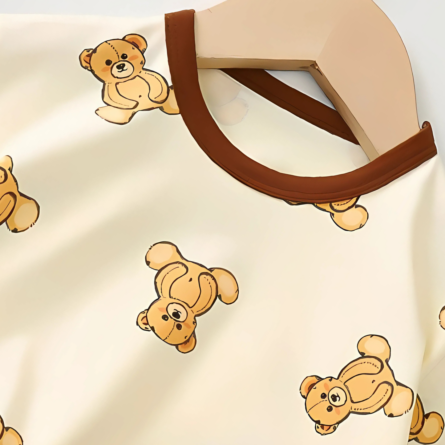 Adorable baby girl outfit featuring bear design β Bear Hug set by Ju Ju Jam