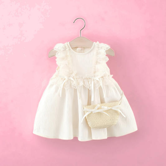 Lace Girls Calm Dress with matching sling bag for toddlers β Ju Ju Jam