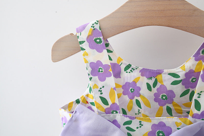 Stylish lavender girls dress with hat and ribbon bow β Ju Ju Jam