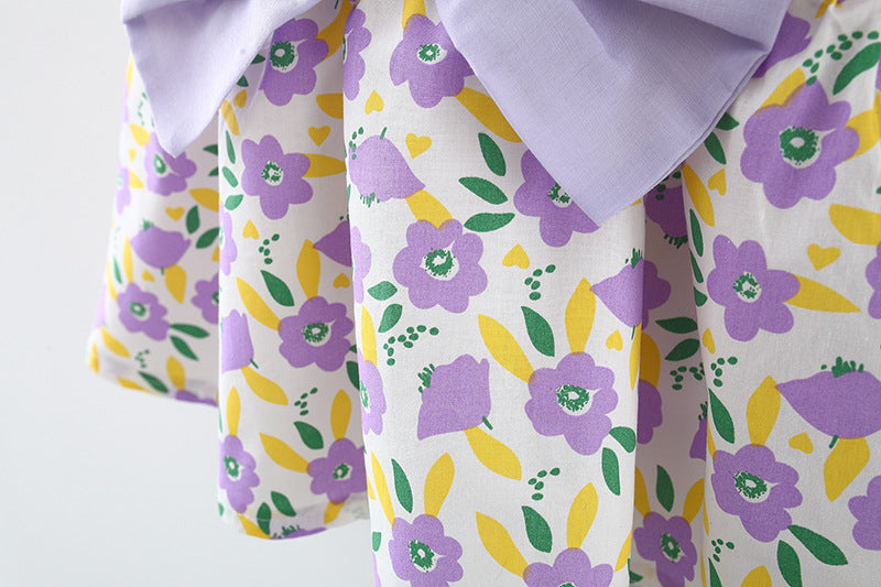 Cute lavender dress with matching baby hat β Ju Ju Jam princess style