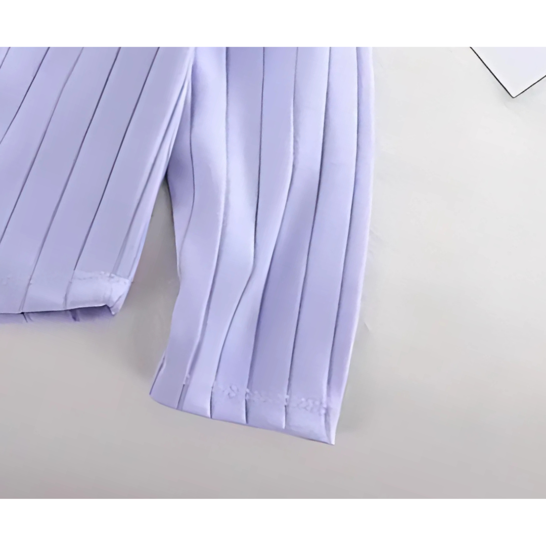 Girls lavender cotton top by Ju Ju Jam – minimal design, perfect for everyday wear