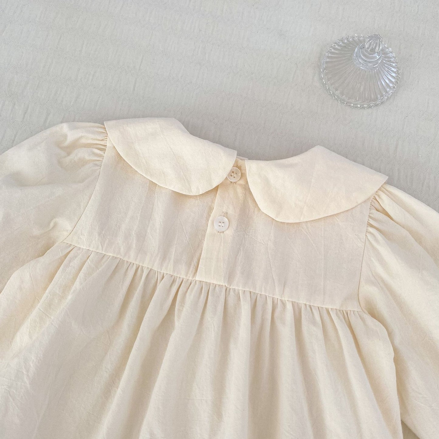 Elegant and playful baby girl outfit β Layla 2 in 1 romper and dress from Ju Ju Jam