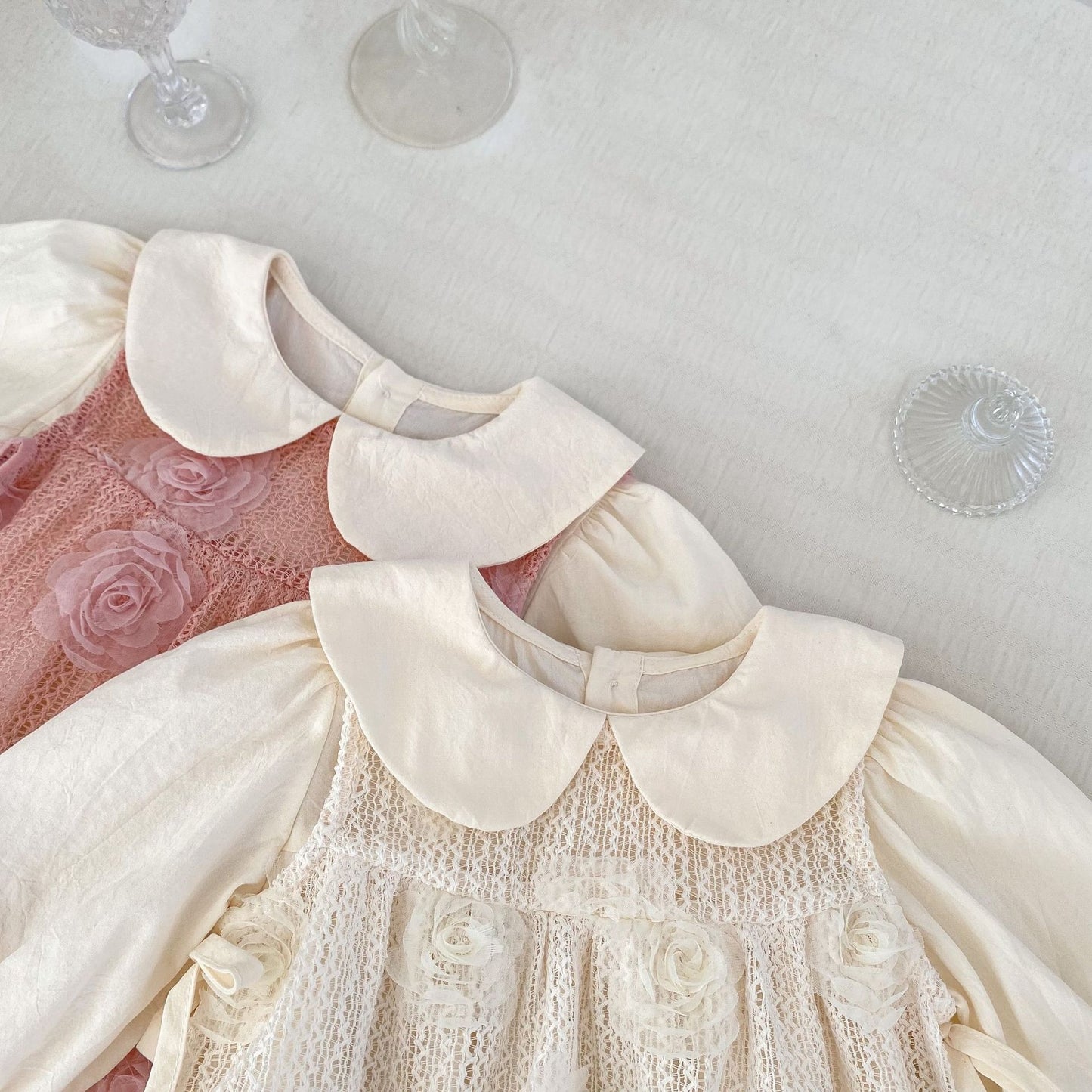 Comfortable and dressy 2 in 1 baby girls outfit β Layla romper and dress β Ju Ju Jam