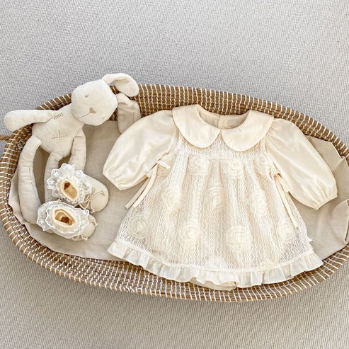 Ju Ju Jam Layla baby girl outfit β romper with attached dress for comfort and charm