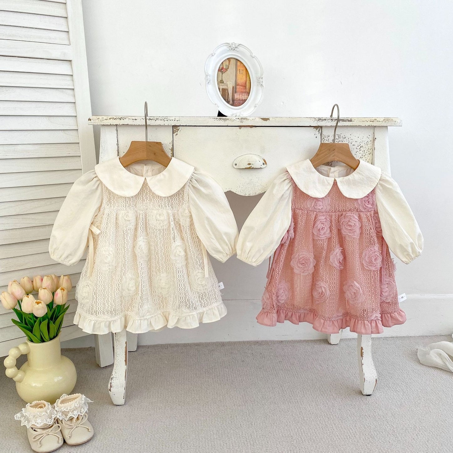 Layla baby girl 2 in 1 set β romper with stylish dress layer β Ju Ju Jam