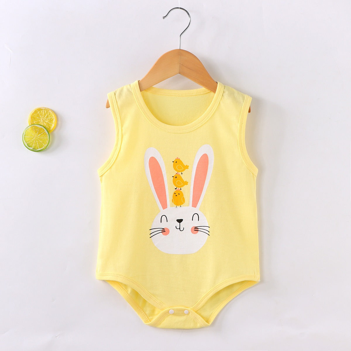 Baby in Little Bunny Romper by Ju Ju Jam – cute bunny-themed outfit