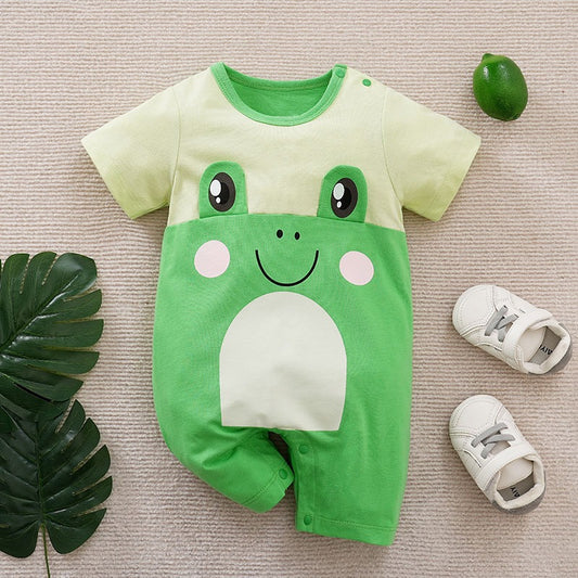 Baby in Little Crawler Romper by Ju Ju Jam β perfect for crawling and playtime