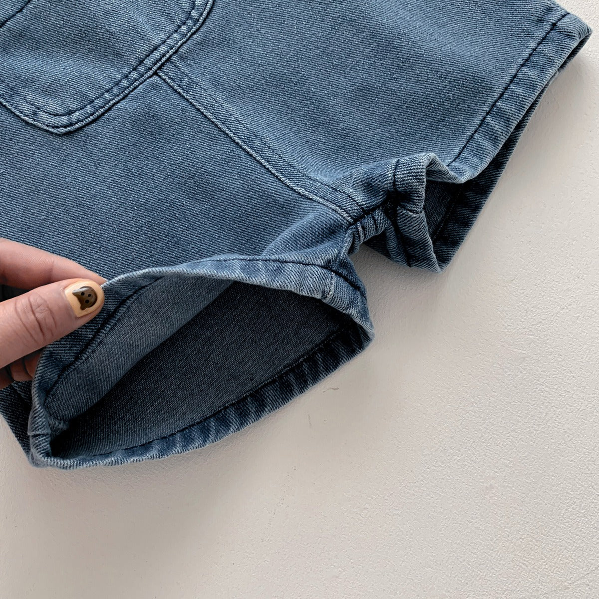 Unisex baby denim jumpsuit β Little Denim set by Ju Ju Jam for everyday comfort and cool style.