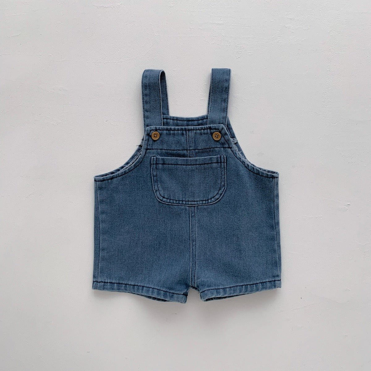 Denim unisex baby clothing β Little Denim jumpsuit set by Ju Ju Jam for infants and toddlers.