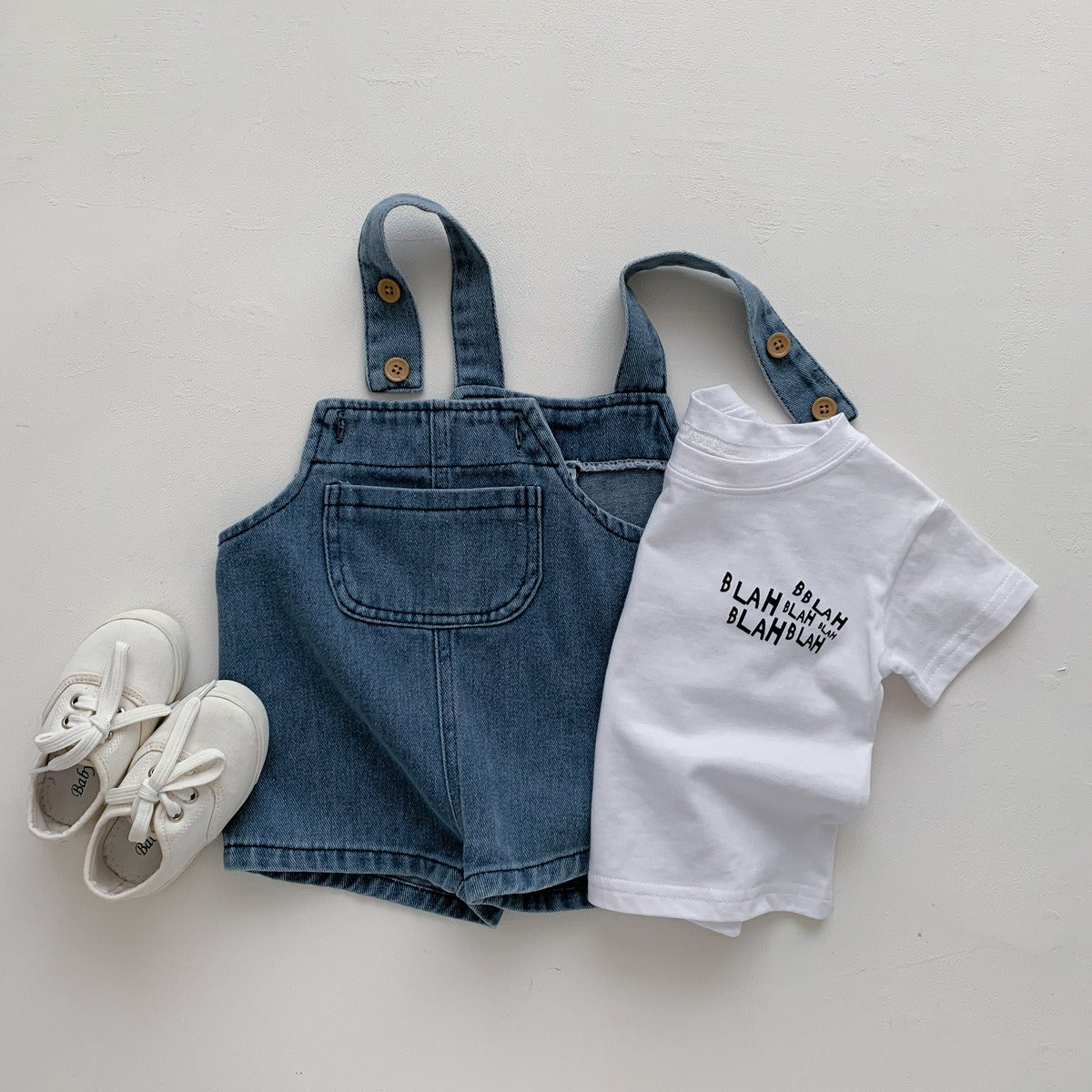 Little Denim toddler jumpsuit β unisex outfit by Ju Ju Jam with a trendy and comfy fit.