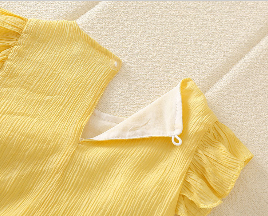 Ju Ju Jam baby romper with frilly sleeves – Little Frill Love one-piece for baby girls.