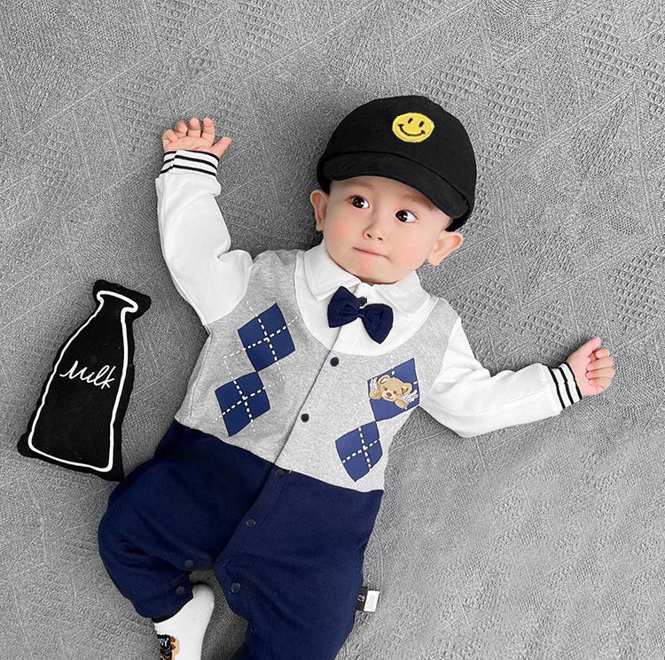 Ju Ju Jam baby girl jumpsuit with classic British-inspired style