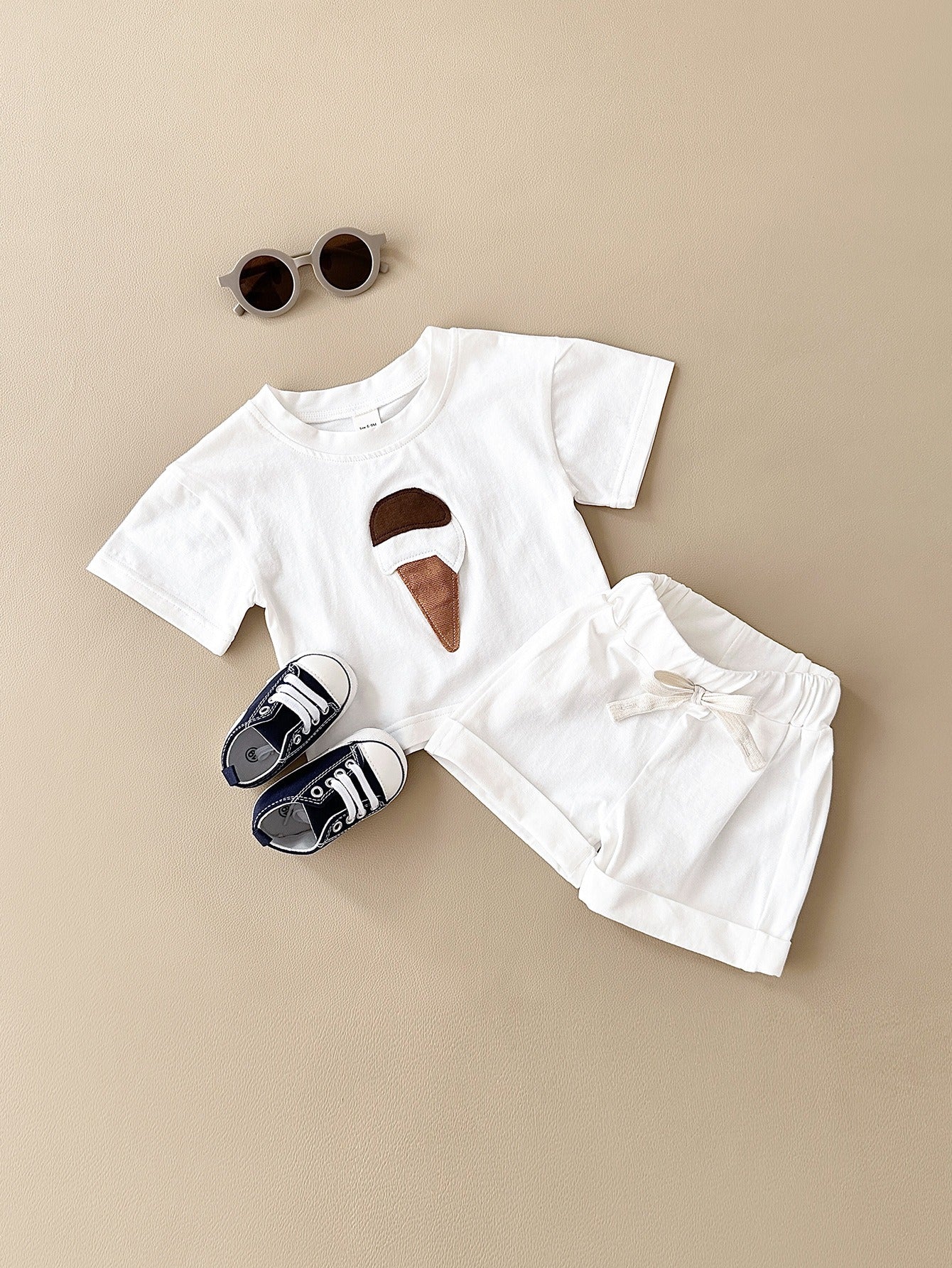 Comfortable and cute co-ord set for babies – Little Scoops outfit by Ju Ju Jam.