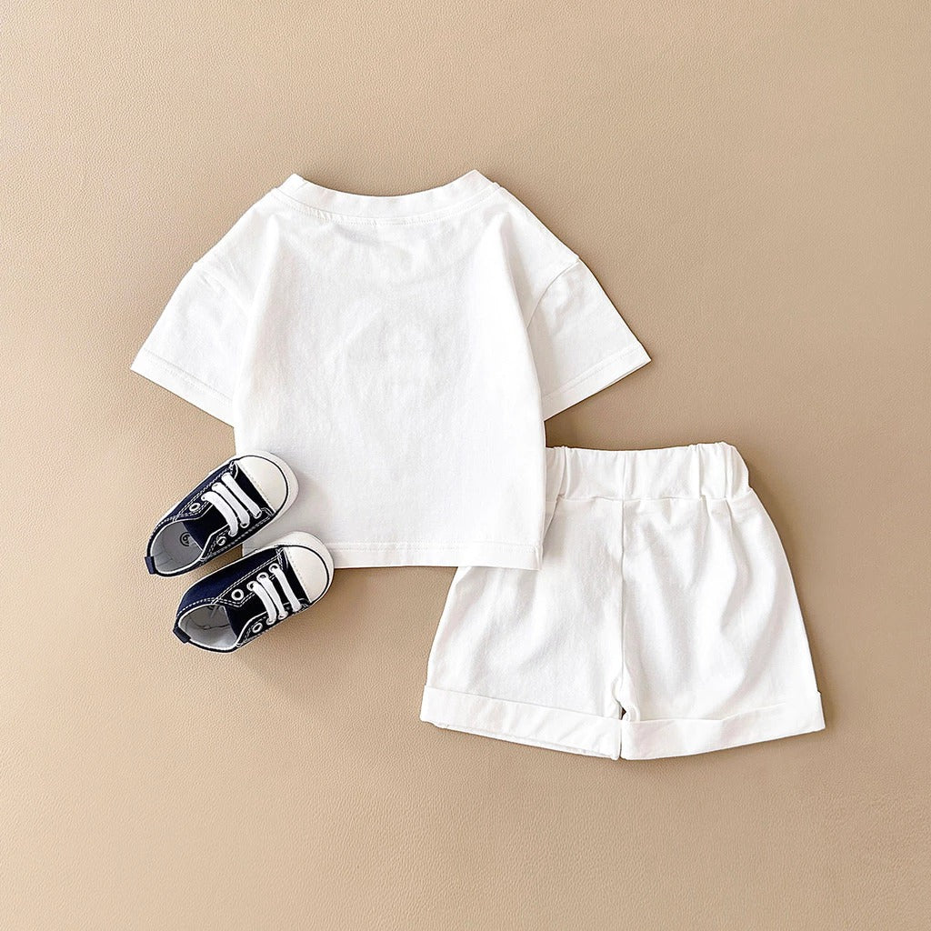 Unisex baby co-ord set – Little Scoops design from Ju Ju Jam for fun everyday wear.