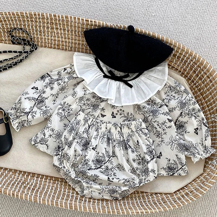 Mia Baby Girls Two Piece Set with cute matching top and bottoms β stylish and comfy outfit by Ju Ju Jam.