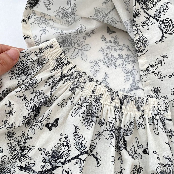 Sweet baby girl outfit β Mia two-piece set with ruffle detailing and soft fabric, by Ju Ju Jam.