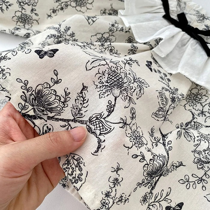 Stylish Mia baby girl clothing set β breathable two-piece design perfect for summer days by Ju Ju Jam.