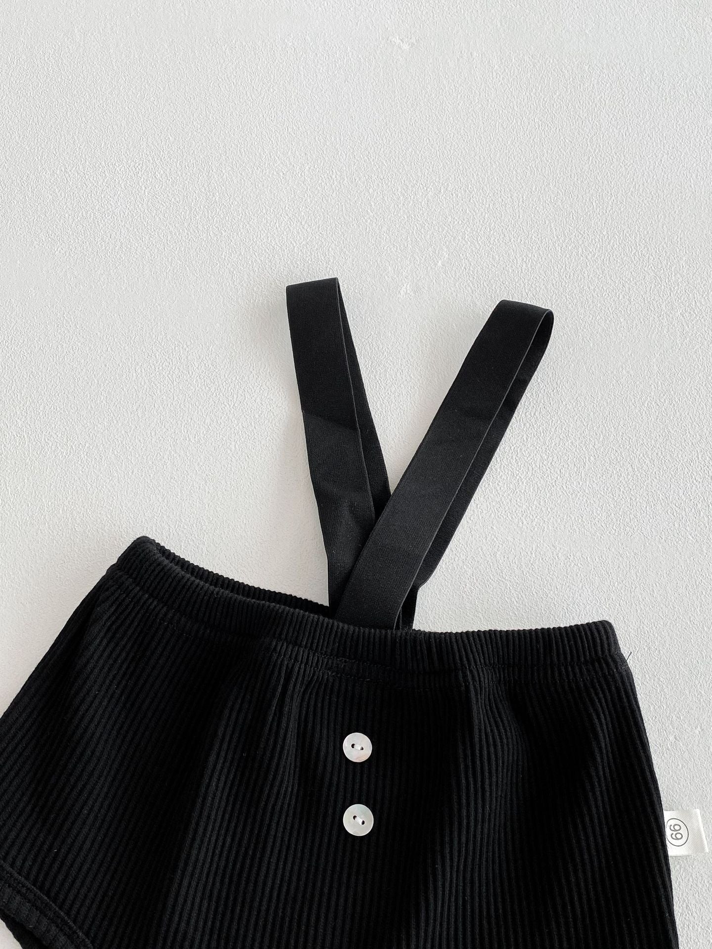 Classic suspender romper set for boys – adorable and smart baby outfit by Ju Ju Jam.