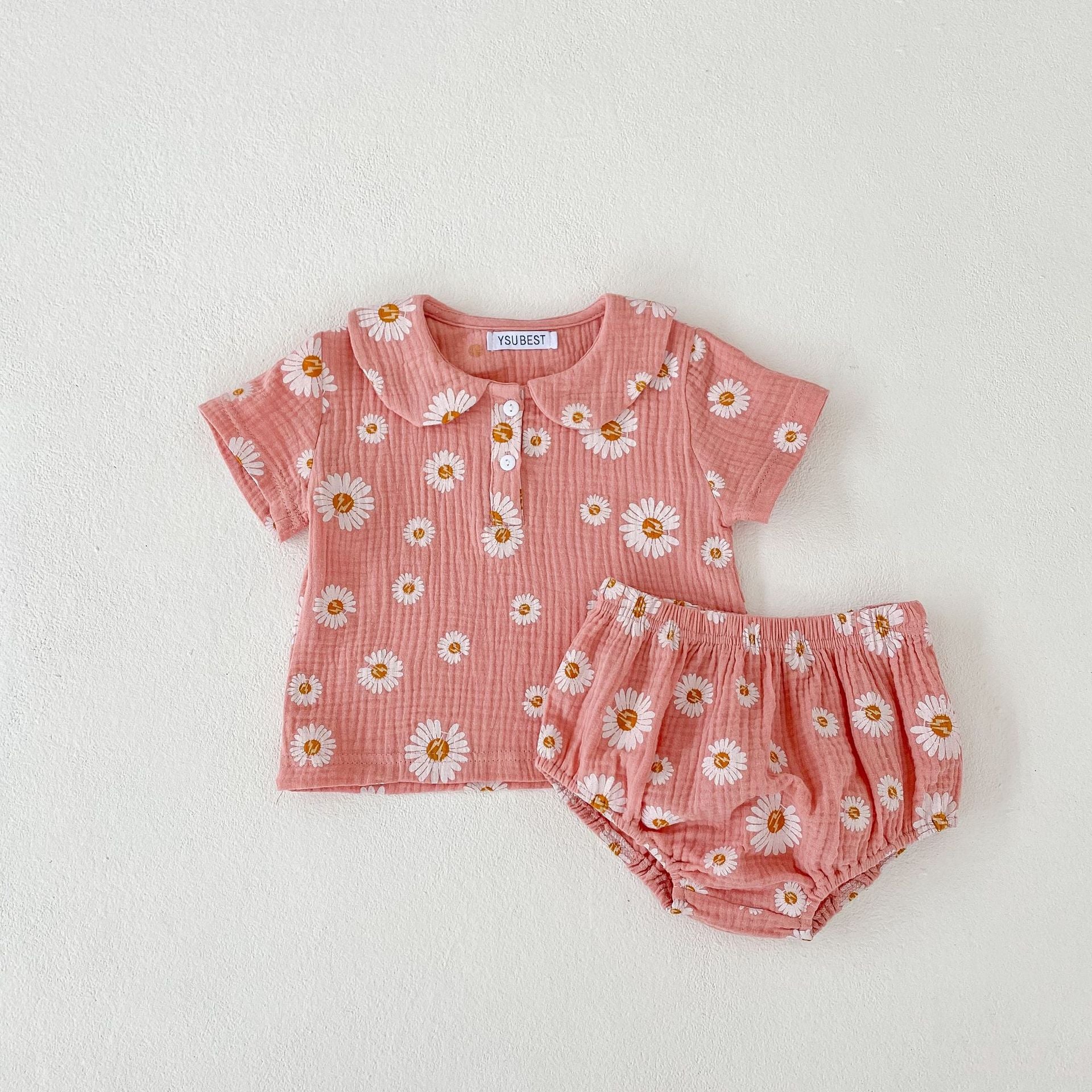 Ju Ju Jam Baby Girls Minimalist Set - Comfortable top and shorts with a minimalist aesthetic for a modern and easygoing style.