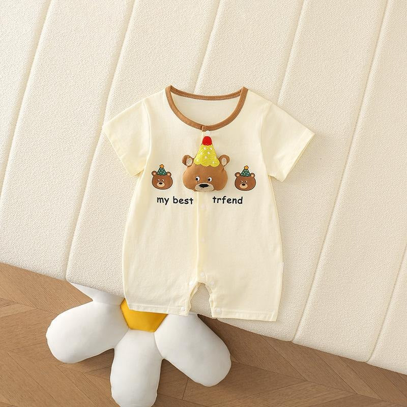 My Best Friend Bear Baby Romper – Stylish and soft romper for baby boys and girls by Ju Ju Jam. Great for everyday use, photoshoots, and special occasions with adorable bear print.
