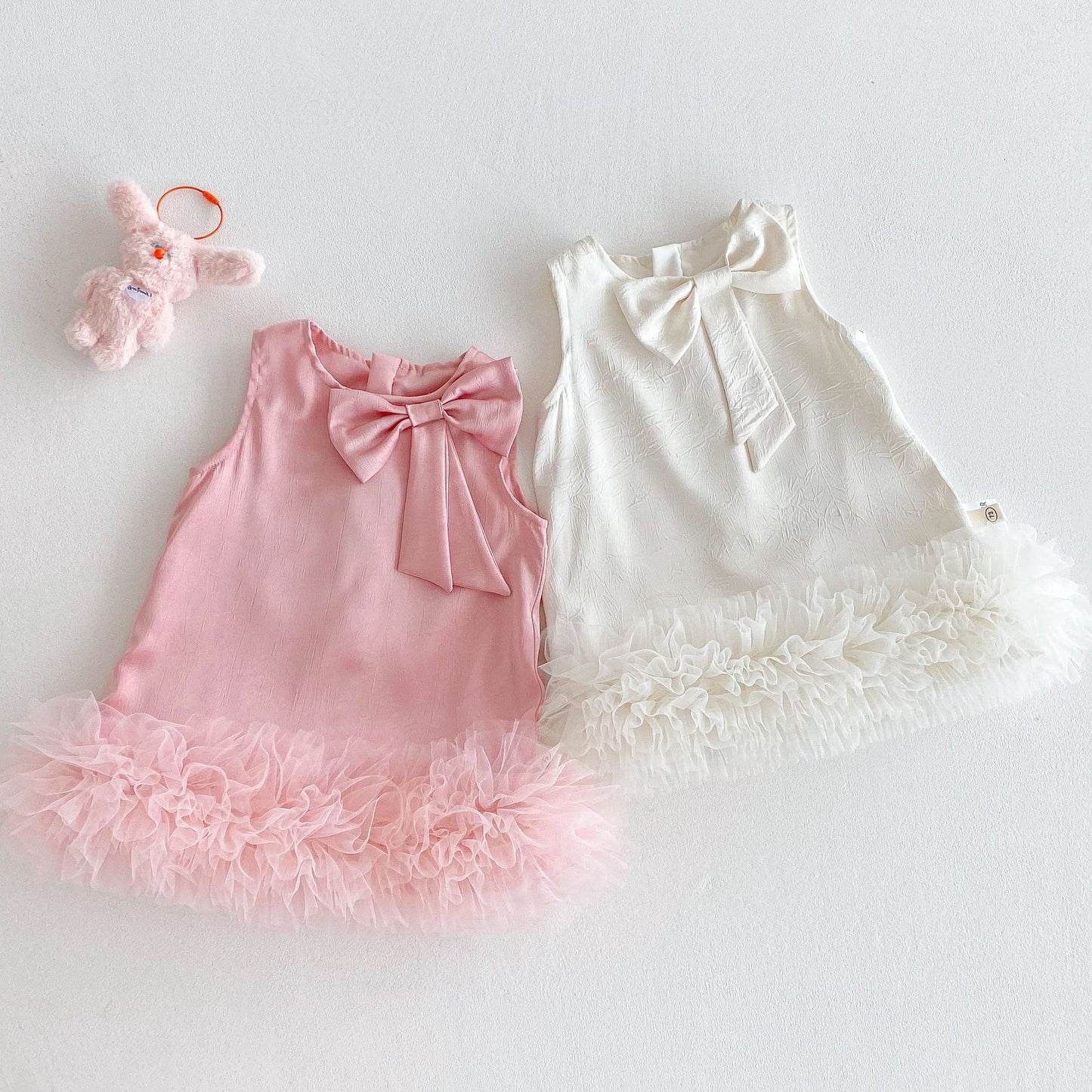 Grace Bow Girls Frill Party Dress