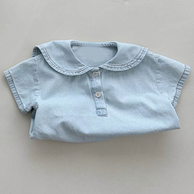 Lil Trendster Boys and Girls Denim Set