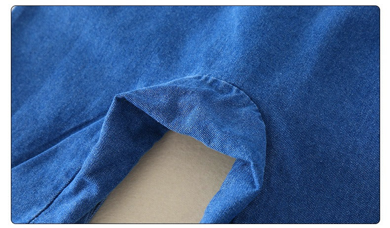 Ju Ju Jam baby jumpsuit with rolled sleeves and safari look in denim