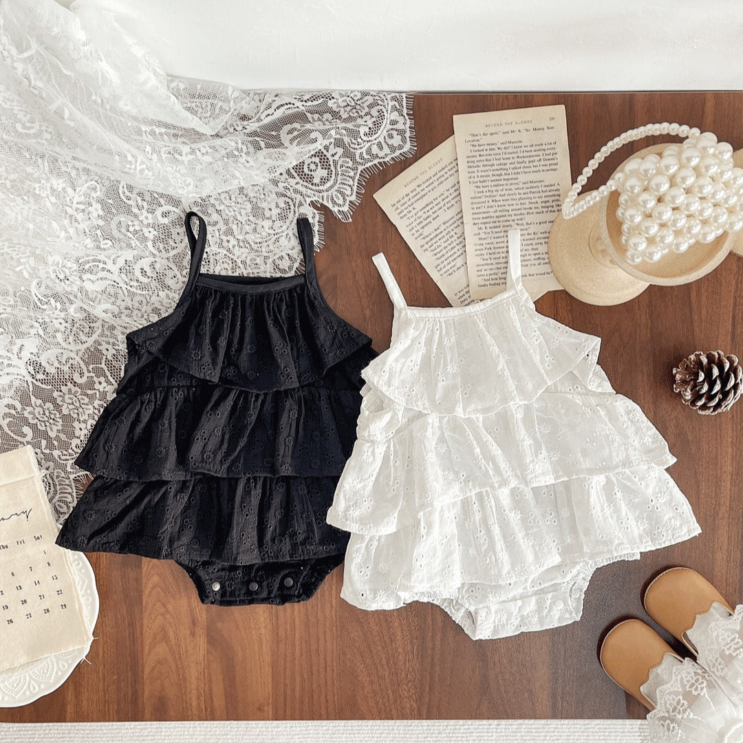 Cute baby girl romper dress with breathable material – Ju Ju Jam clothing