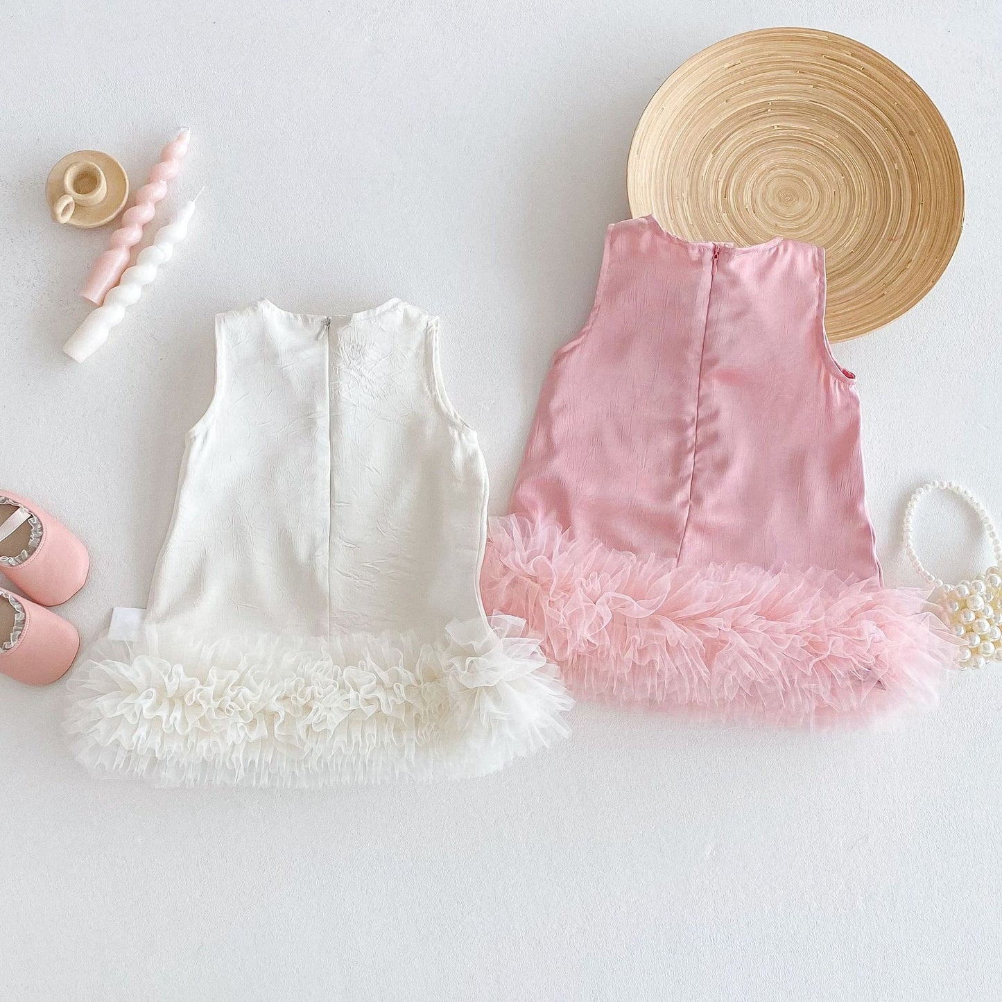 Grace Bow Girls Frill Party Dress