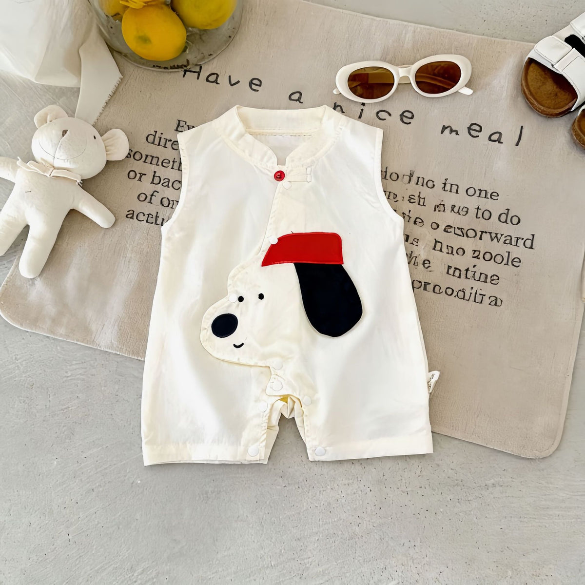 Happy Pup Baby Boys Girls Unisex Romper