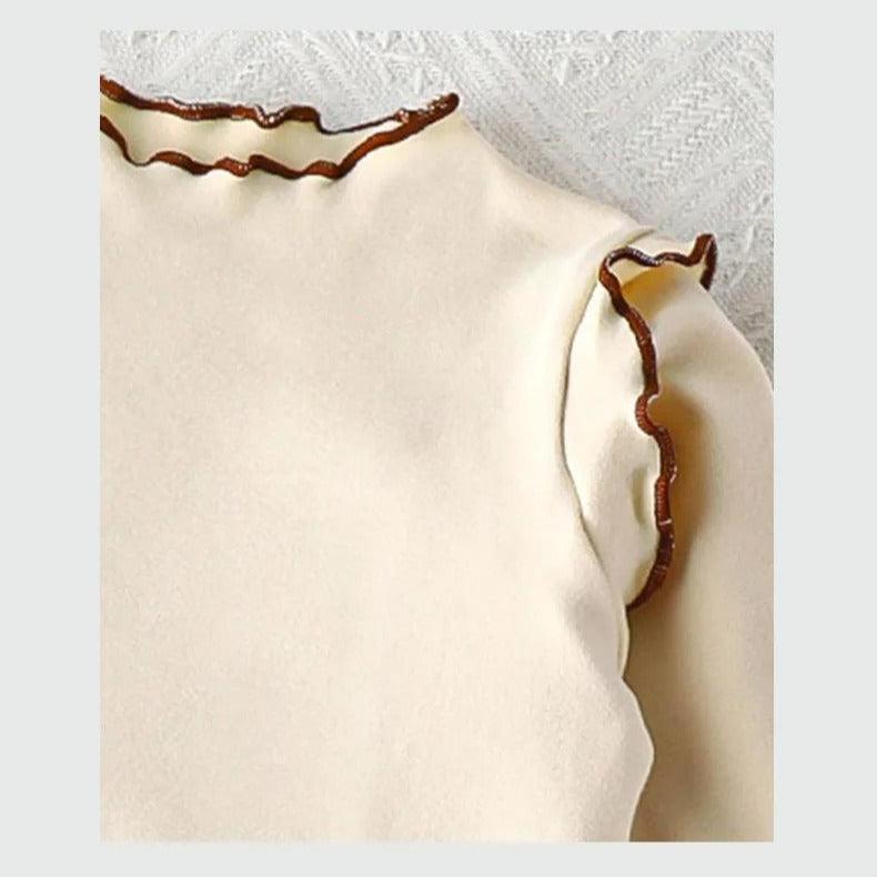 Warm and stylish girls long-sleeve Nordic top – Ju Ju Jam fashion