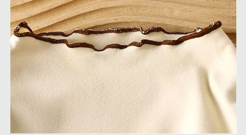 Nordic design girls top with intricate border – Ju Ju Jam comfy wear