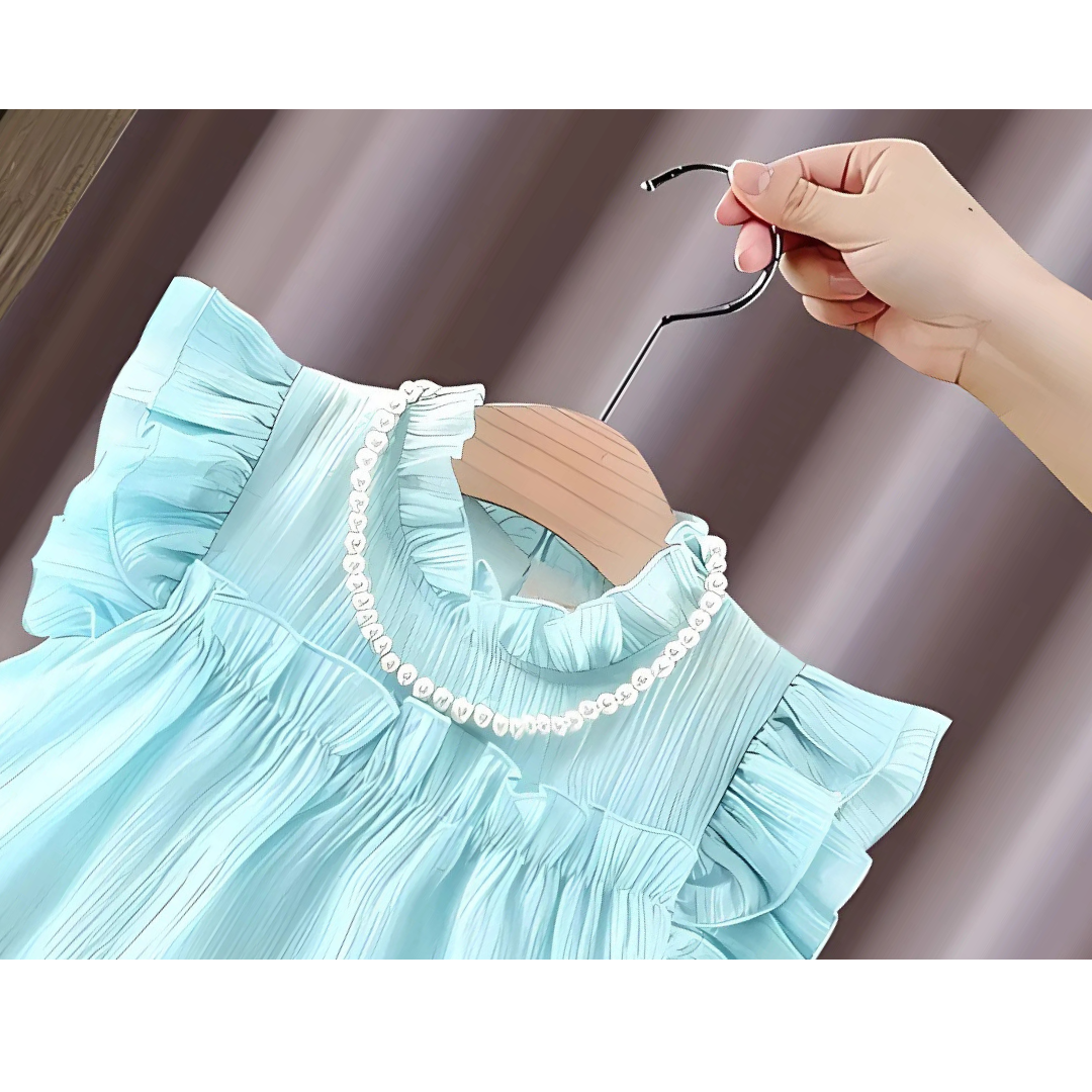 Elegant toddler dress with pearl embellishments – Ju Ju Jam premium wear