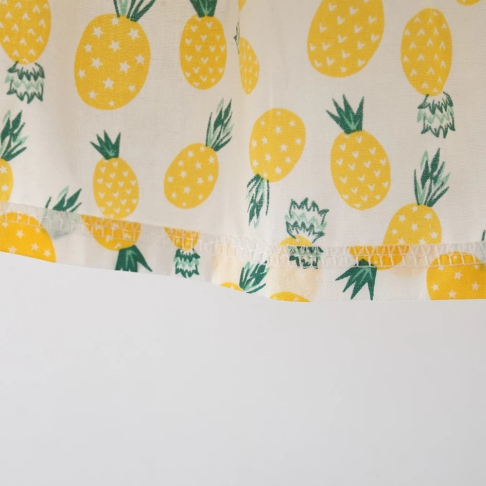 Whimsical pineapple themed girls dress – Ju Ju Jam baby fashion