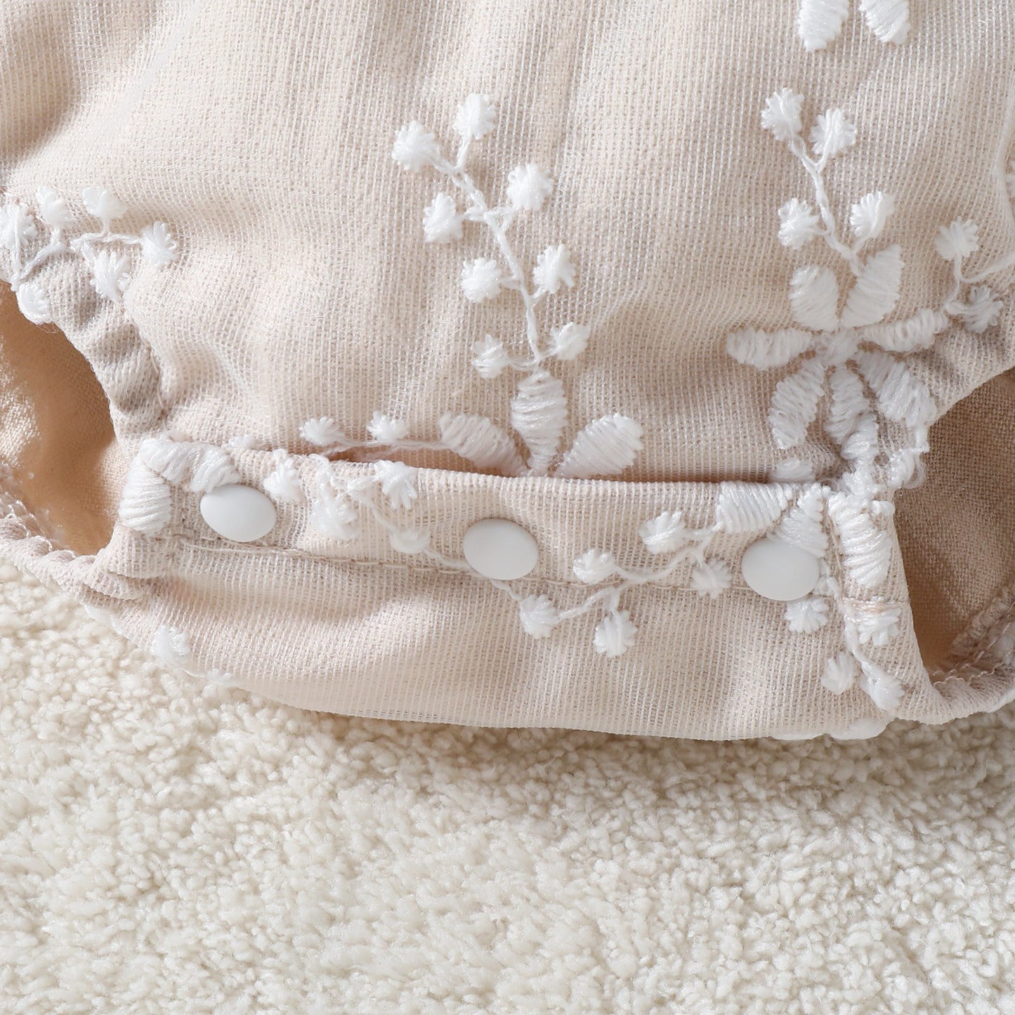 Pixie Embroidered Baby Girl Party Romper – stylish and soft fabric outfit by Ju Ju Jam for celebrations and events.