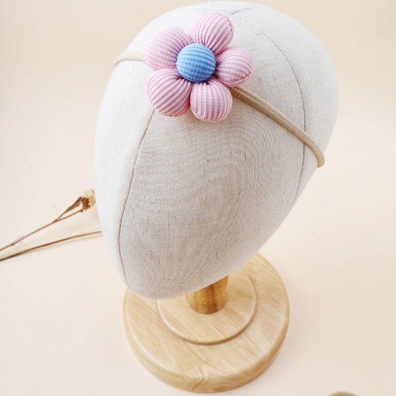 Pink hair bow and clip set for babies – Ju Ju Jam 5 piece accessory collection for girls.