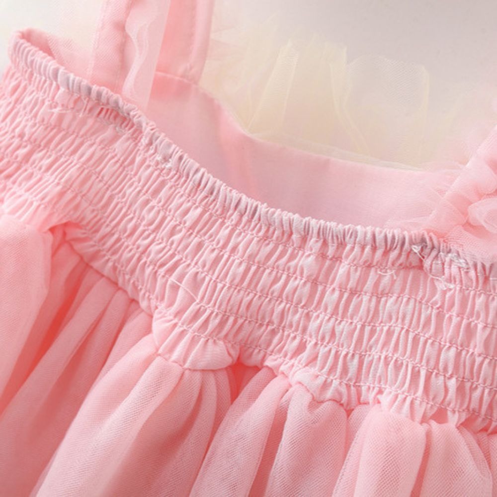 Vibrant rainbow baby girl dress with frilly layers – Ju Ju Jam outfit