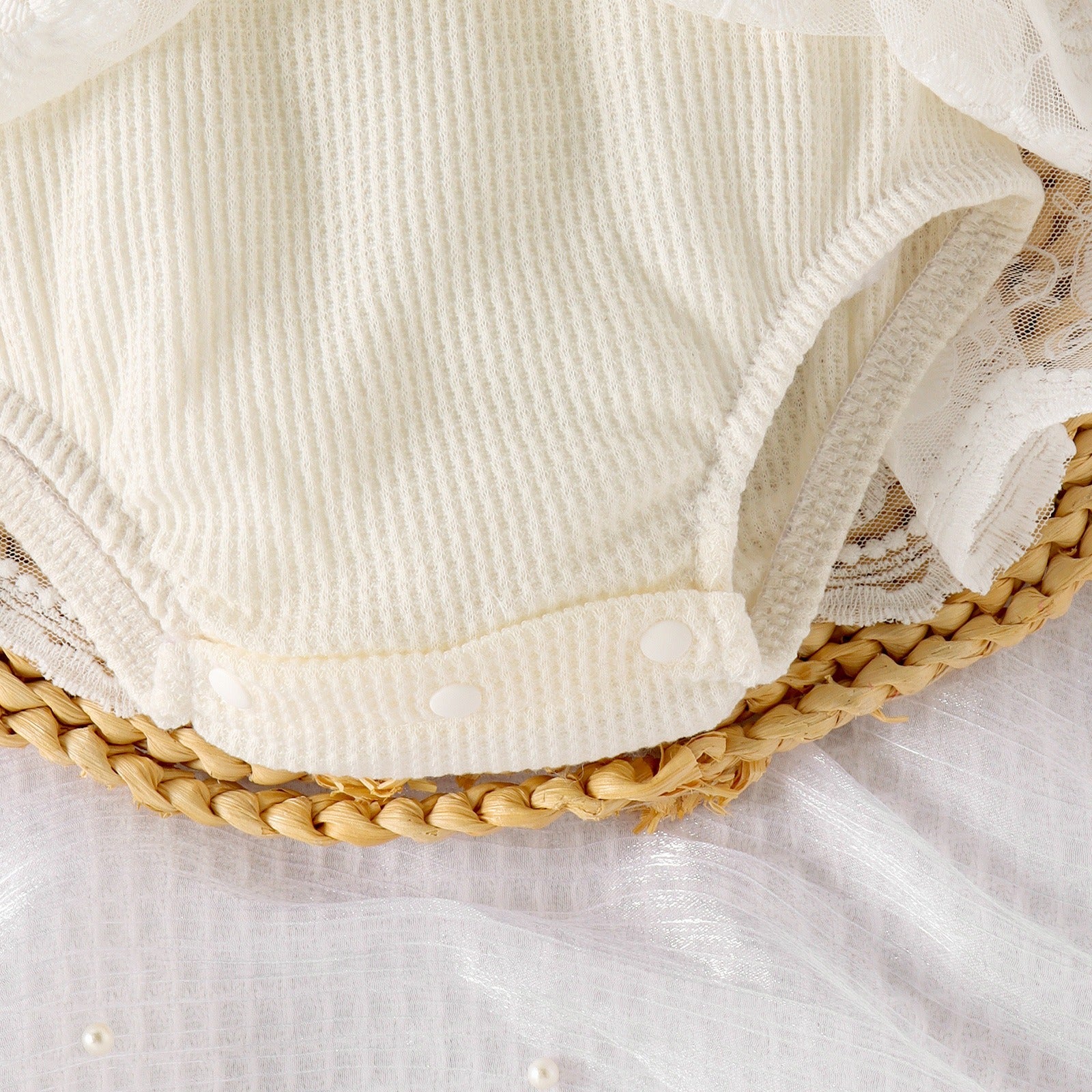 Elegant baby girl romper set – Rose collection by Ju Ju Jam featuring a dress, socks, and bow for little princesses.