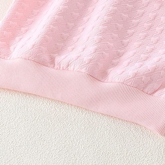 Elegant baby girl top with patterned ruffle neckline β Ju Ju Jam