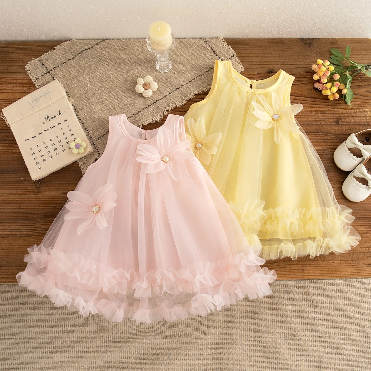 Fairytale Tulle Baby Girls Princess Dress by Ju Ju Jam – Elegant tulle princess dress for baby girls, featuring soft layers and delicate design. Perfect for birthdays, special occasions, photoshoots, and festive events. Comfortable and stylish for infants and toddlers.