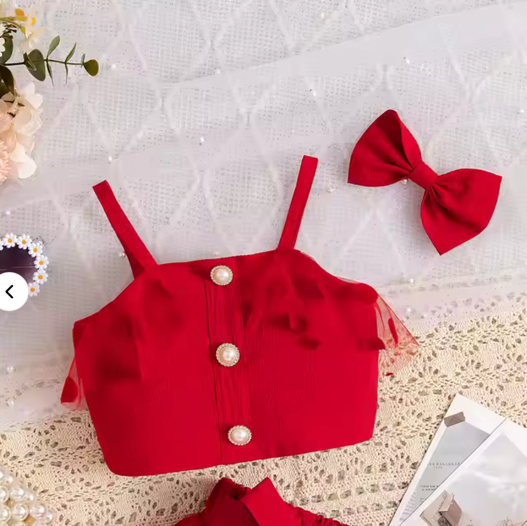 Dot & Dazzle Baby Girls Set with Bow