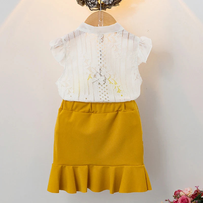 Trendy semi-formal co-ord for girls – Ju Ju Jam toddler outfit set