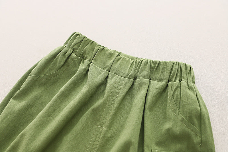 Boys Two-Piece Outfit with Pocket Shirt and Bottoms – Ju Ju Jam Clothing