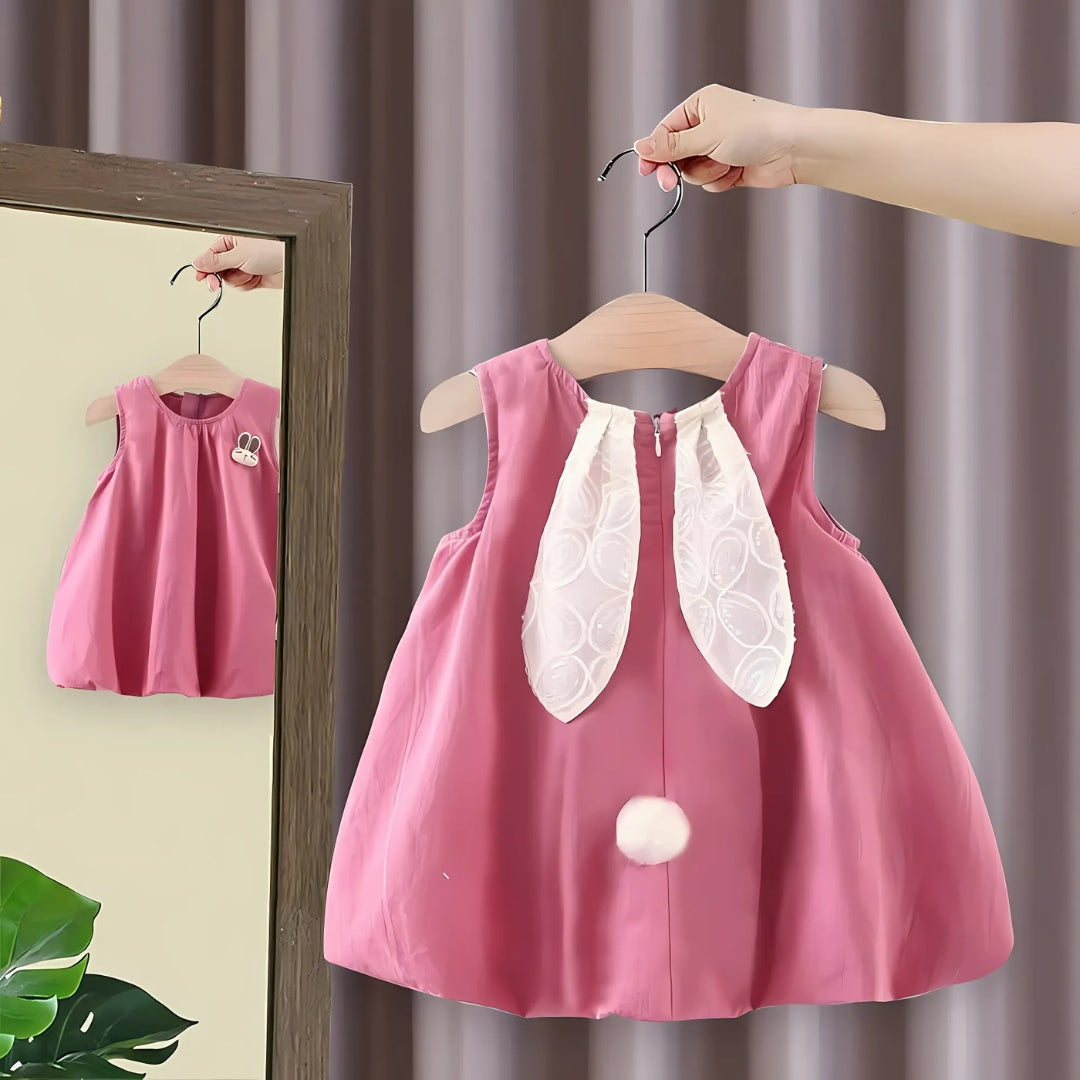 Ju Ju Jam baby girl dress β sparkly outfit with bunny ears detail