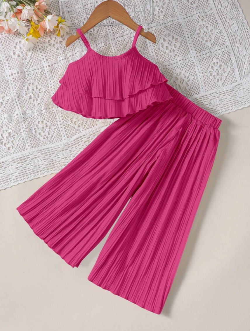 Ju Ju Jam Stylish Girls Crop Top & Pants Set β Trendy two-piece outfit featuring a chic crop top and matching pants for girls.