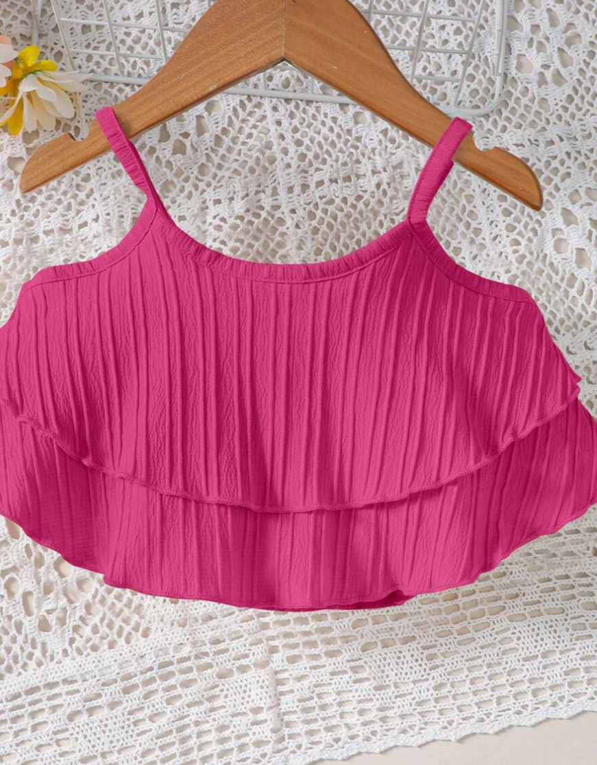 Stylish Girls Crop Top & Pants Set by Ju Ju Jam β Fashion-forward girls' set with a modern crop top and coordinating pants.