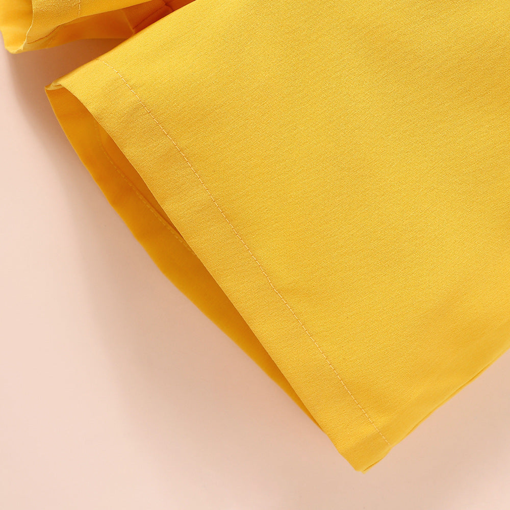 Ju Ju Jam Sun-Kissed Girls Top And Short Set β Vibrant and fun summer outfit with a bright, sunny top and coordinating shorts, perfect for enjoying sunny days.